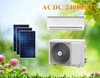 Product Description 9000BTU ACDC Hybrid Solar Air Conditioner  ACDC On grid solar air conditioner wall split type, the power from solar panel priority supply directly to indoor&outdoor fan motor and c