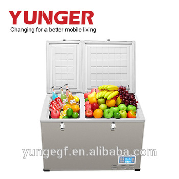 80L Stainless Steel 304 Mini Fridge 12v 24vTruck Refrigerator