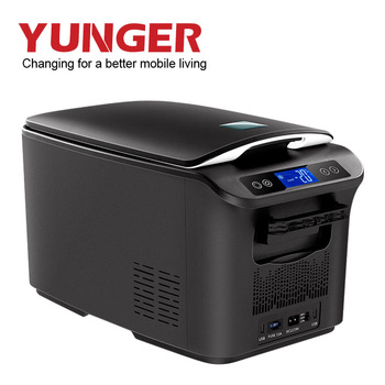 12V DC Car Fridge 16L Capacity With Portable Compressor Wheels Plastic Car Freezer Electric Cup Cooler