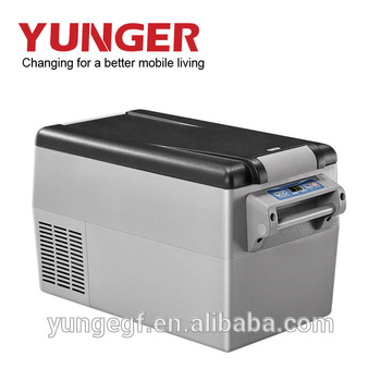 Portable Mini Refrigerator with Freezer AC DC Car Fridge Cooler
