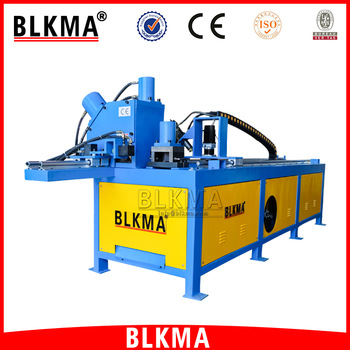 Hydraulic Angle Steel Flange stainless steel metal sheet punching machine Production Line