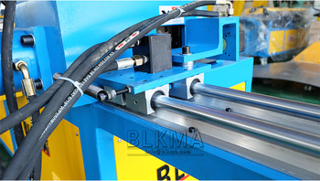Auto hydraulic shearing angle steel / made hole production line machine best sale in BLKMA