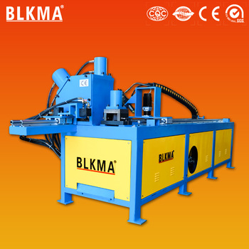 square angle steel hvac pipe angle iron punching and cutting machine
