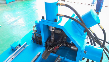 Hydraulic Angle Steel Flange stainless steel metal sheet punching machine Production Line