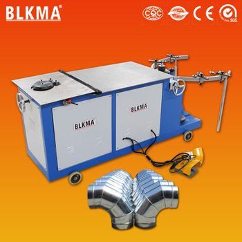 automatic hvac round air duct elbow former / BLKMA made round duct elbow making machine