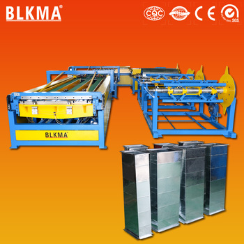 China market recommend square tube production machine, BLKMA high quality hvac air duct auto forming machine for sell
