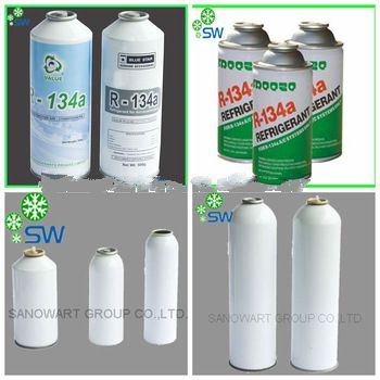 99.9% purity 30lb dot cylinder r134a 340 gram can packing of r-134a refrigerant gas