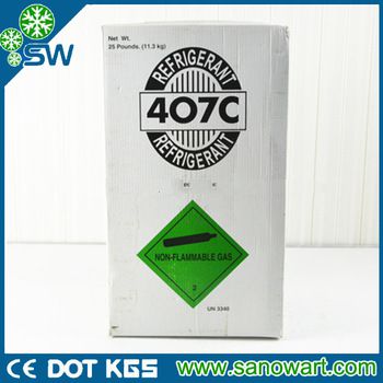 Refrigerant Gas r407c gas refrigerator refilling