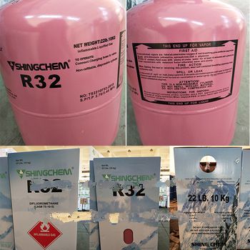 99.99% 10kg disposable cylinder R32 Refrigerant gas for car air condition