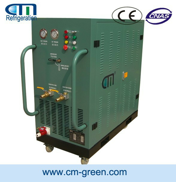 refrigerant recovery recharging system for centrifugal unit