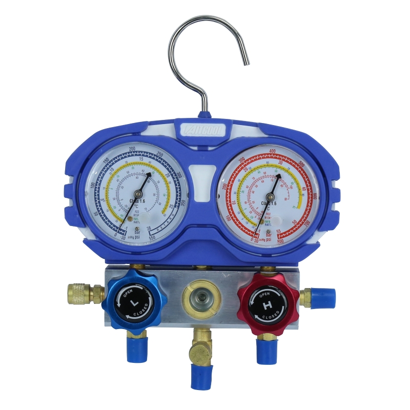 Higher Quality 2 valve Manifold Gauge Set with cover