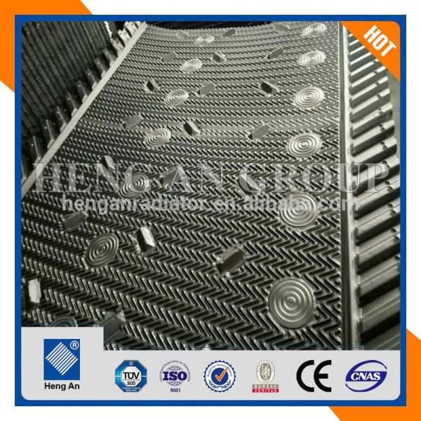 cross flow PVC fill infill for cooling tower and evaporative condenser
