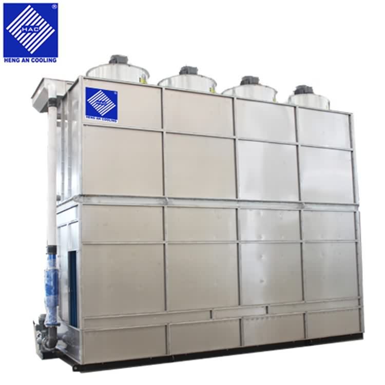 Professional cross flow not frp red copper coil cooling tower for water treatment