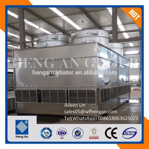 Cheap ammonia evaporative condenser for cold room