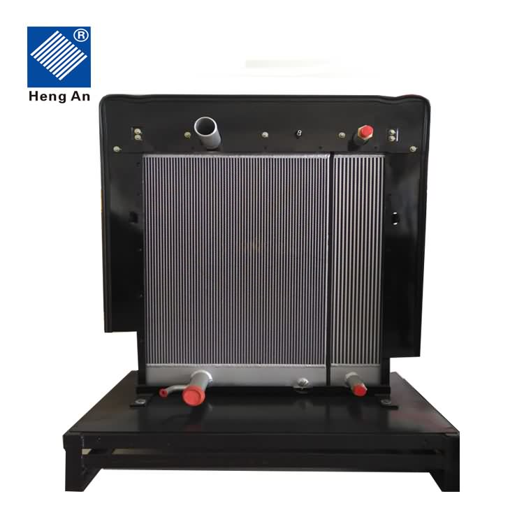 Bar plate design aluminum radiator heat exchanger for oil-water combined cooling from China factory with cheap price