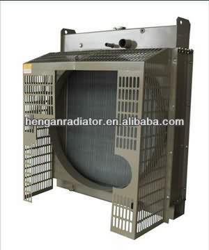Factory direct price NTA855 QSX15 aluminum bar plate copper fin tube radiator for Cummins generator diesel engine