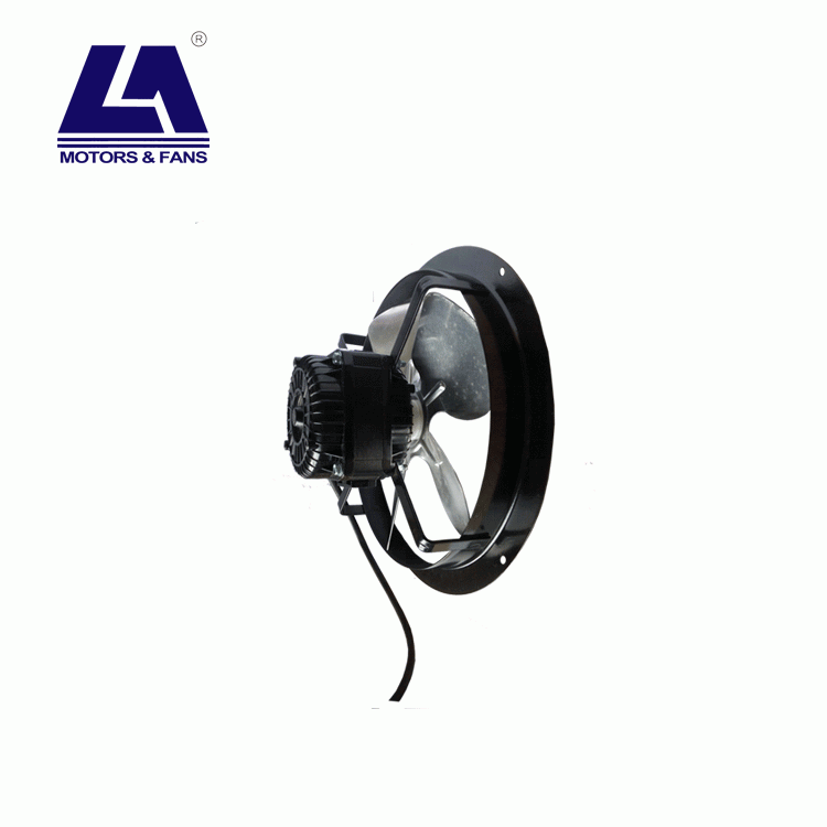 AC single phase 4 pole 1350RPM display chiller fan motor