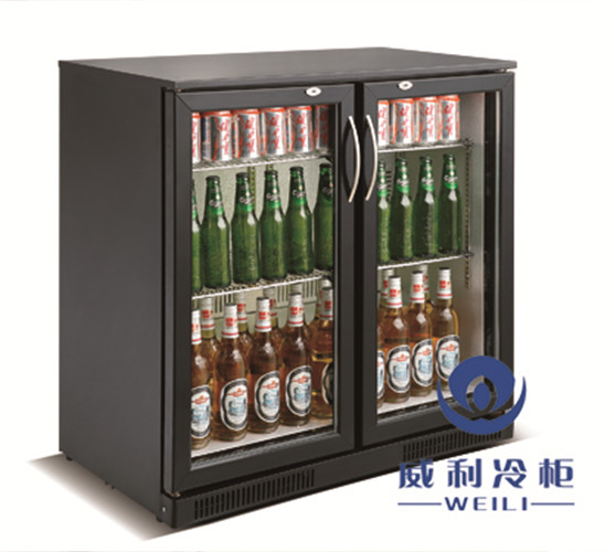 WEILI  SC-208F Double  Glass Door Back Bar Cooler