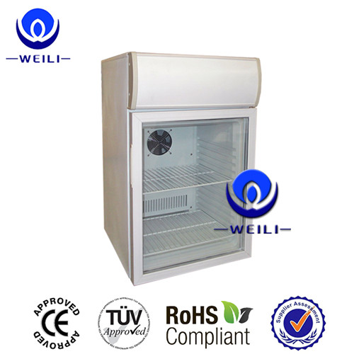 Weili LED Glass Door Mini Fridge 50Litre