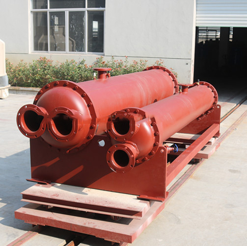 heat exchange with shell and tube condender and evaporator