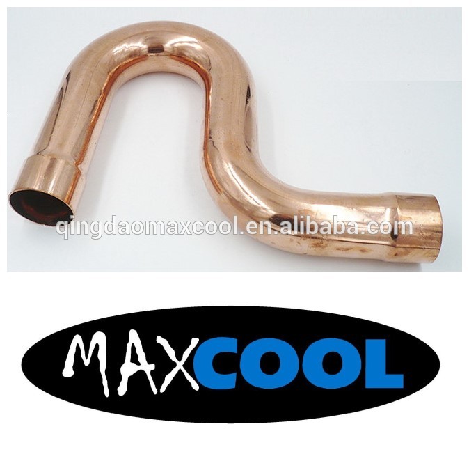Copper P trap 180 degree bend pipe for plumbing
