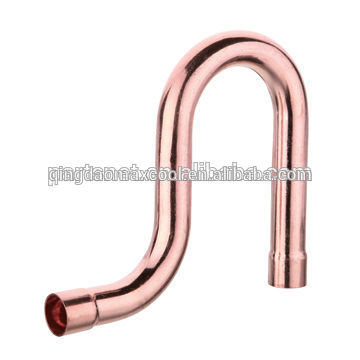 Copper P trap 180 degree bend pipe for plumbing