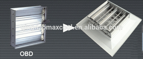 Different Size HVAC air conditioning 4 WAY SQUARE dampers ceiling air diffusers