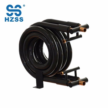 Hangzhou double systems double <font color='red'>pipe</font> tube in tube coaxial titanium heat pump water <font color='red'>heater</font> condenser