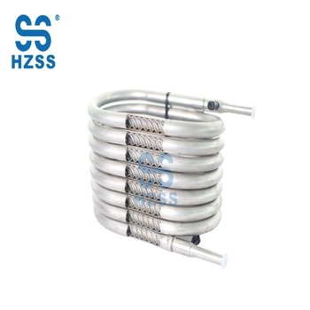 Chine higher pressure stand stainless steel coil pipe water purifier evaporator