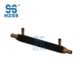 HZSS high quality corrugated copper <font color='red'>fin</font> copper <font color='red'>tube</font> <font color='red'>heat</font> <font color='red'>exchanger</font> <font color='red'>economizer</font>/subcooler/regenrator