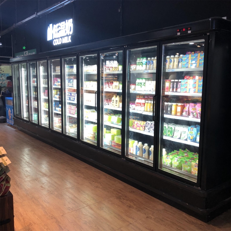 Laoente Glass Door Display Refrigerator for drinks