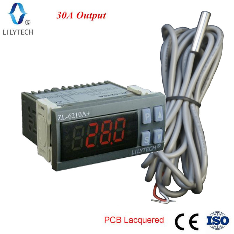 ZL-6210A+, 30A Output, Digital Temperature Controller, Thermostat ...