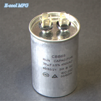 oil filled cbb65 capacitor for aircondition with aluminum case and round type
