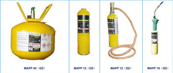 Welding torch mapp gas