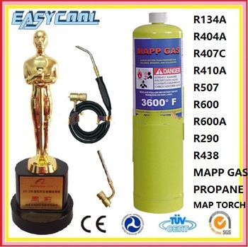 mapp gas cylinder with welding hand torch
