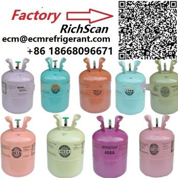 Green Refrigerant Gas R134a R404a R422D replacement R22 Chlorodifluoromethane