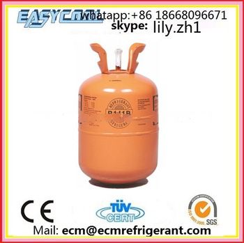 Refrigerant gas r134a cylinder 30lb 13.6kg CE, DOT certificate approved