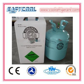 Refrigerant Gas R134a In CE Refillable Cylinder Single/Double Valve For European Market