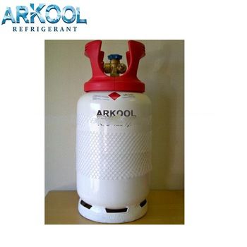 refrigerant gas r134a cylinder 13.6kg gas DOT CE certificate in EU USA market