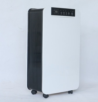 OL12-015E 12L Portable Dehumidifier with Silent mode Digital control panel Continuous Dehumidification Auto Restart Care