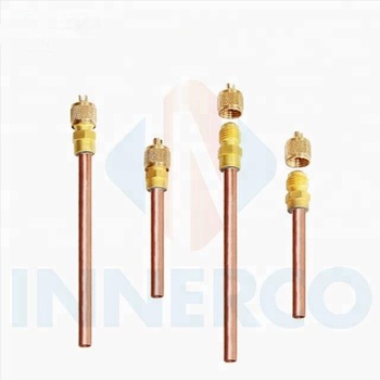 Freezer refrigeration brass access valve