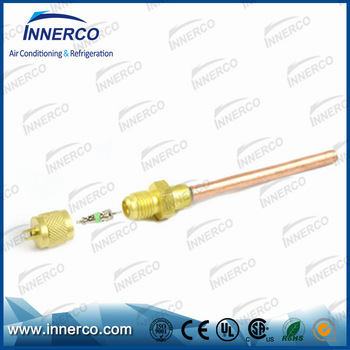Air conditioning charging valve for refrigeration