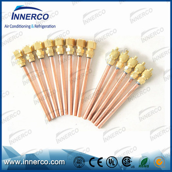 Low price brass refrigerant charging valve for air conditioner