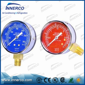 Air digital manifold pressure gauge for refrigeration