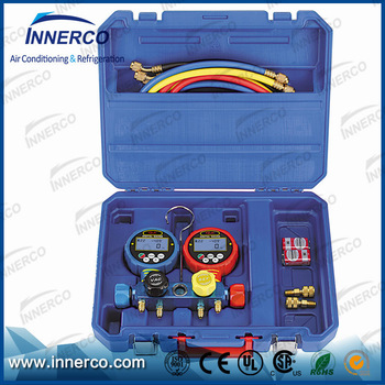 Hot price refrigerant air conditioner R22 R134a R410A air digital manifold pressure gauge