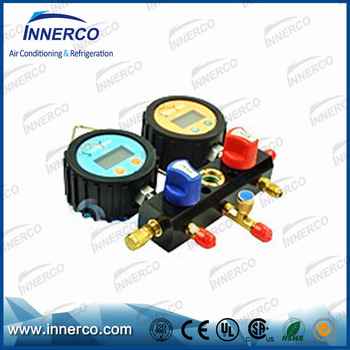 Hot price refrigerant air conditioner R22 R134a R410A air digital manifold pressure gauge
