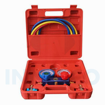 A/C Refrigeration Manifold Gauge Aluminum Valve Body