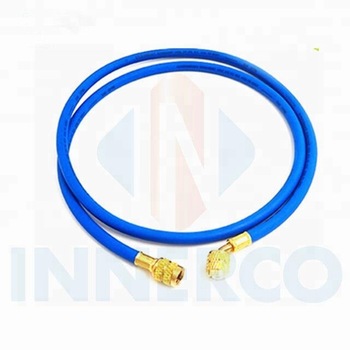 High quality pvc R134a fast rubber charging hose with ball valve