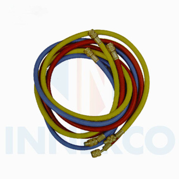 high quality and hot sale refrigerant air conditioner charging hose with gauge
