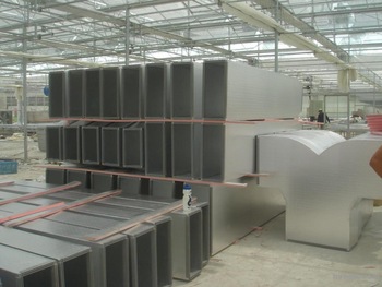 Aluminum foil PU PIR phenolic foam duct Panel